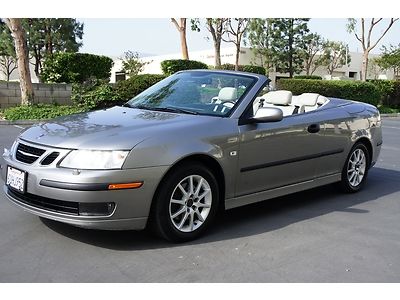 2004 saab 9-3 turbo 2.0l convertible 5 spd leather alloys new tires low miles