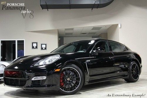 2011 porsche panamera turbo $155k+ list sport chrono sport exhaust rear dvd wow$