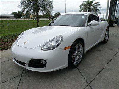 2009 porsche cayman s coupe  white/black clean automatic low miles warranty