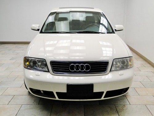 2000 audi a6 2.7t quattro 68k serv. recs. warranty 1 owner white