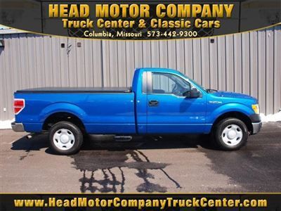 2009 ford f150 xl 2wd reg cab gasoline low miles145 blue flame metallic