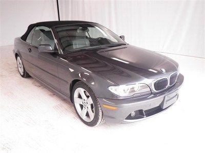 Grey 325ci convertible black top automatic low miles