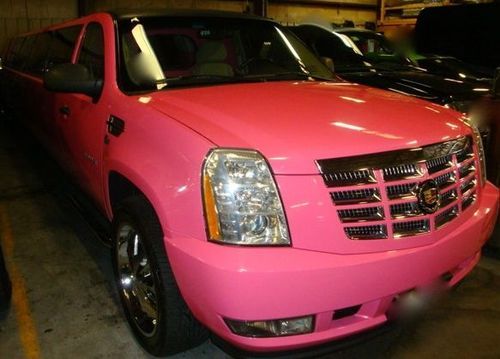 2008 pink 200" suburbalade - chevrolet suburban stretch pink