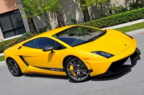 Lamborghini gallardo superleggera! pearl yellow over black loaded car!