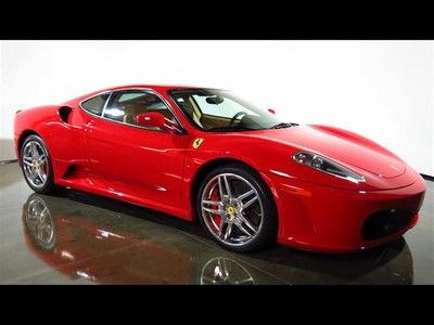 2006 f430 coupe f1 alloy wheels carbon brakes daytona rosso corsa beige