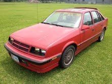 1989 dodge lancer shelby  1 of 208 made      glh omni