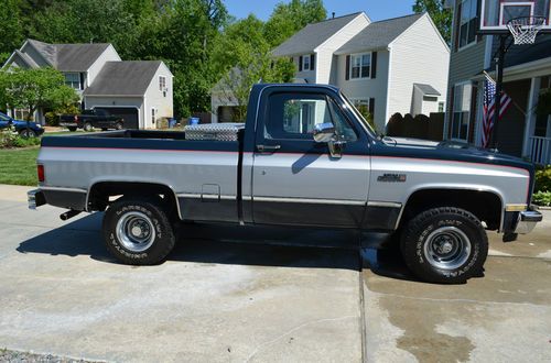 1984 gmc k-1500 short bed regular cab 4x4 great paint, excellent condition