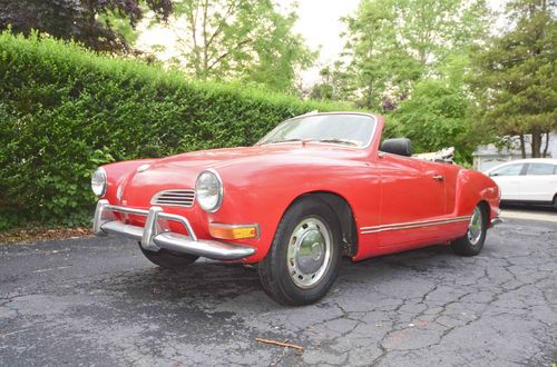 70 karmann ghia convertible  barn find