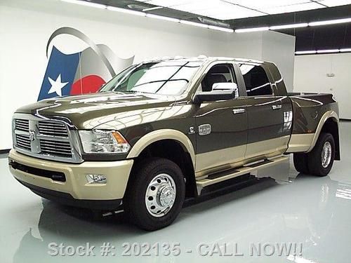 2012 ram 3500 laramie longhorn mega 4x4 diesel drw nav! texas direct auto