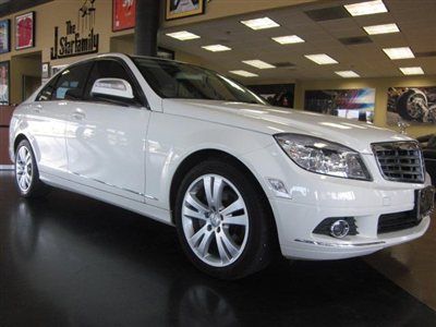 2009 mercedes benz c300 4matic white tan leather sun roof