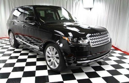 2013 range rover supercharged!! blk/blk!! dvd-soft close-vision-climate-loaded!!