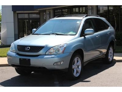 Blue rx330 awd navigation leather heated seats alloy wheels roof racks