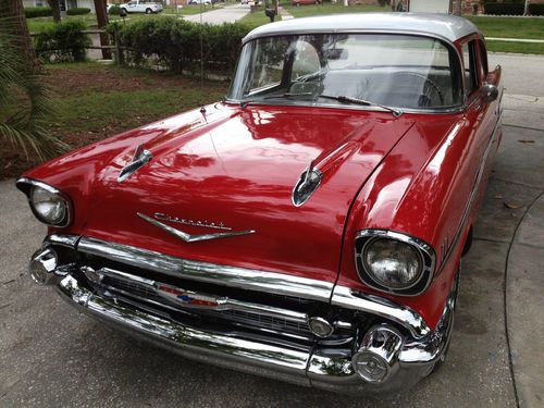 Beautiful 1957 Chevrolet 2 Dr Post Driver 283 V8-Auto (55 56 57 Belair/210/150), US $18,750.00, image 7