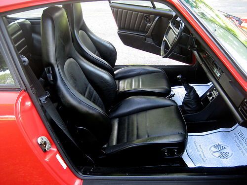 1986 Carrera Coupe,Guards Red/Black Leather,Rare Power Sport Seats,3.2L,5spd,Exc, image 9