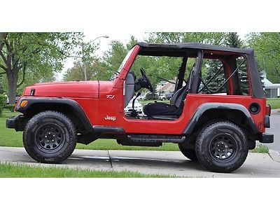 1997 jeep wrangler tj 4 cylinder 5 speed 4x4 4wd rebuildable clean title