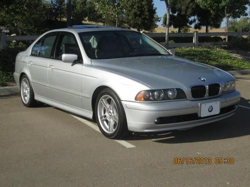 2001 bmw 540i 6-speed rare silver 4-door 136k miles excellent condition must see