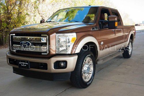 2011 ford f250 king ranch 4x4 diesel 1 owner navigation leather  bluetooth