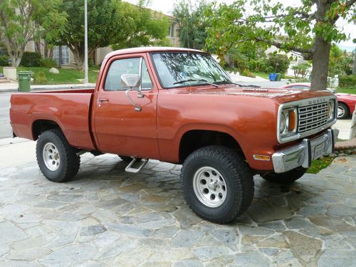 1977 dodge powerwagon 4x4 360ci low 92,000 miles! auto-air clean california trk