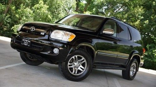 2007 toyota sequoia limited sunroof heated seats rear a/c 3rd seats tv/dvd
