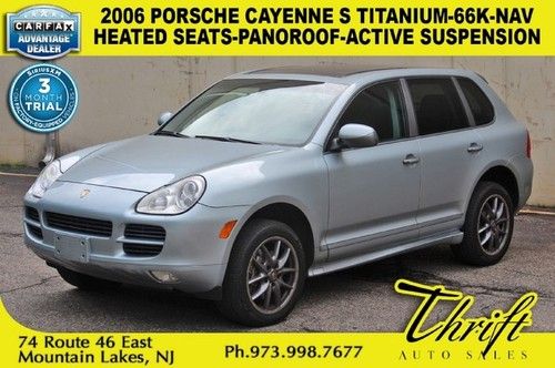 2006 porsche cayenne s titanium-66k-nav-heated seats-panoroof-active suspension