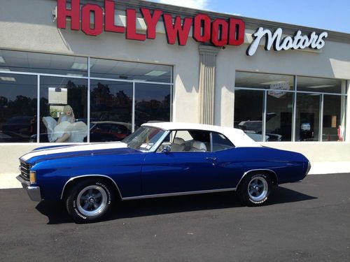 1972 chevrolet chevelle convertible stunning !!!