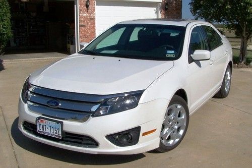 Ford fusion se v-6 2010 flexfuel automatic pearl white