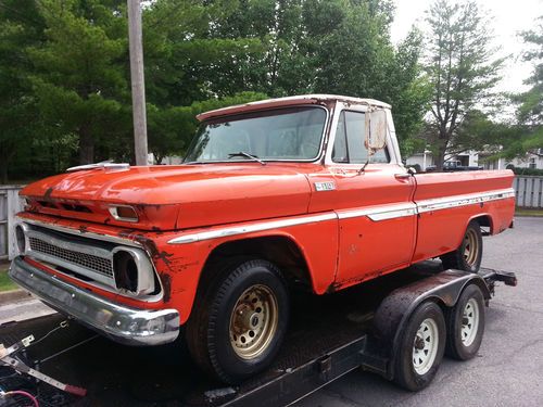 1965 chevy truck custom cab big window factory v8 factory automatic