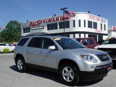 Silver 3rd row leather sunroof onstar suv gm certified fwd automatic one owner