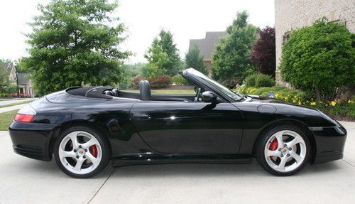 2004 porsche 911 cabriolet carrera 4s; triple black, wide body, only 18.9k miles