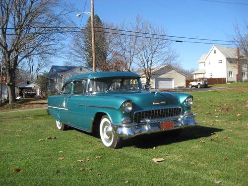 1955 chevy bel aire 2 door post with 11,553 original miles