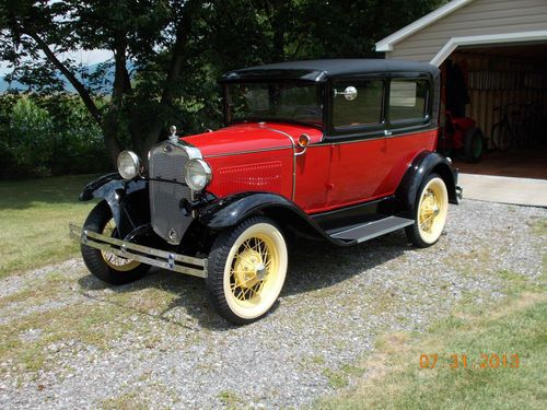 1930 ford model a,2 door sedan.