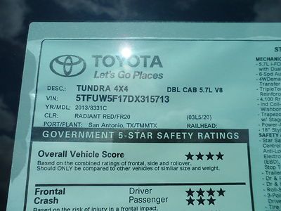 HAIL SALE New ToyotaTundra Double Cab 4x4 SR5 Off Road, Small dents Big Savings, US $31,593.00, image 20