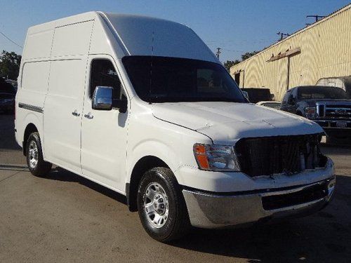 2012 nissan nv 2500hd damaged salvage runs! only 27k miles wont last l@@k!!