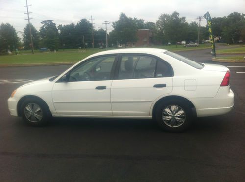 2001 honda civic lx sedan 4-door 1.7l white