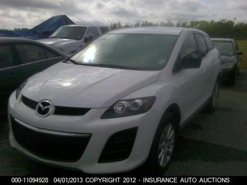 2010 mazda cx-7 white 38k miles~clear title~hail~auto~4cyl