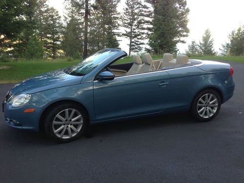 2009 volkswagen eos  white komfort conv low miles