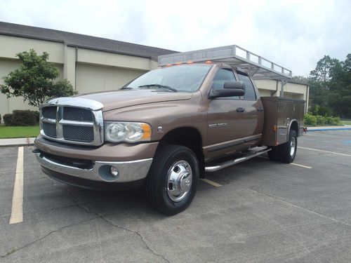 2003 dodge ram 3500 slt laramie 4x4 quad cab diesel low miles 1 owner loaded