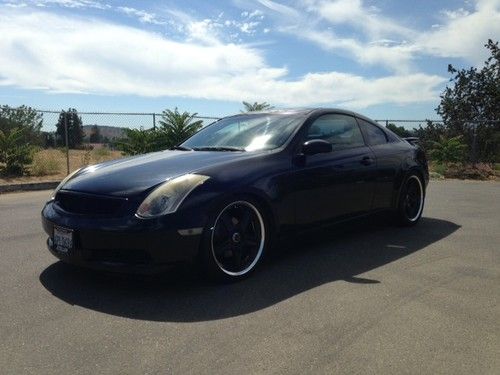 2003 infiniti g35 coupe obsidian black/black auto original owner only 59k miles