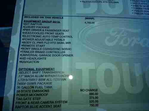RAPTOR F-150 FORD  NEW 2013, image 16