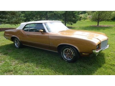 1972 oldsmobile cutlass supreme convertible 87,581 miles - rock solid