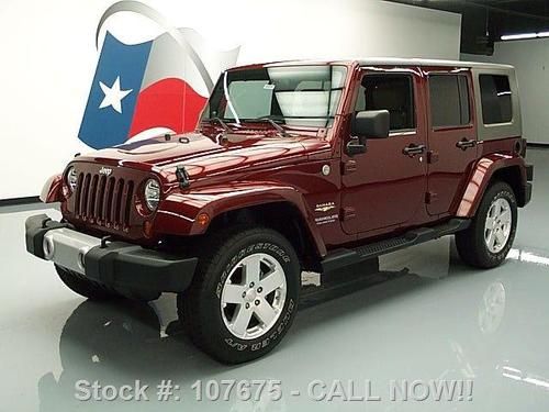 2010 jeep wrangler unltd sahara hard top 4x4 nav 29k mi texas direct auto