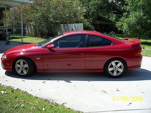 2004 pontiac gto for sale pulse red, all black leather