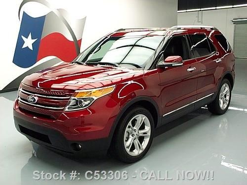 2013 ford explorer 4x4 ltd rear cam htd leather 20's 7k texas direct auto