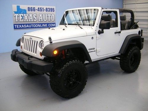 We finance!!!  2010 jeep wrangler sport 4x4 6-speed lift soft top tow texas auto