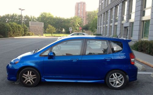 2008 honda fit sport hatchback 4-door 1.5l vivid blue excellent