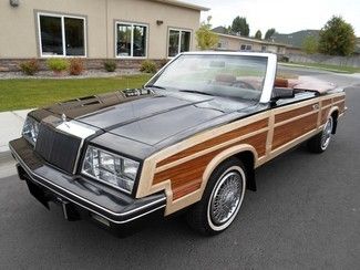 Black brown leather convertible clean 2 owner wood 2 door automatic all original