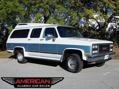 89 suburban choo choo custom high ceiling, captains chairs family cruiser/camper