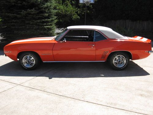 1969 CAMARO RALLY SPORT, 350, TH350, PS, PB, A/C, HUGGER ORANGE-BLACK INTERIOR!!, US $25,000.00, image 3