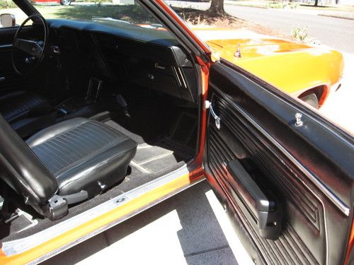 1969 CAMARO RALLY SPORT, 350, TH350, PS, PB, A/C, HUGGER ORANGE-BLACK INTERIOR!!, US $25,000.00, image 17