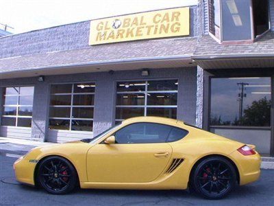 2006 porsche cayman s, rare speed yellow, lowered, 19's, sport seats, bose!